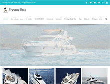 Tablet Screenshot of prestige-boat.com